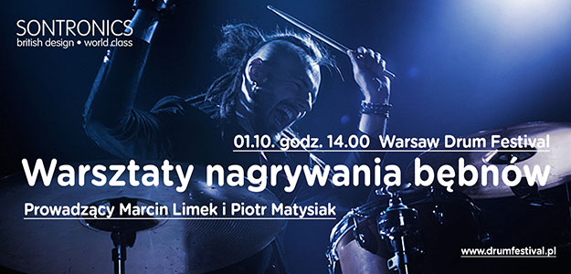 Warsztaty nagrywania perkusji w ramach Warsaw Drum Festival
