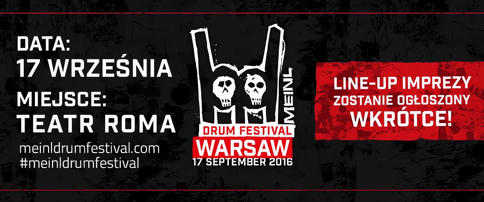 Meinl Drum Festival 2016 odbędzie się 17 września w Warszawie