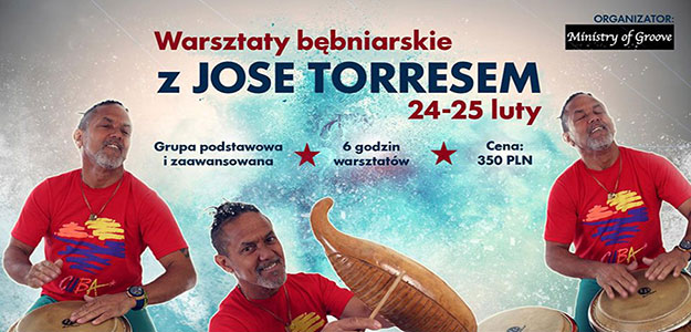 Warsztaty bębniarskie z Jose Torresem!