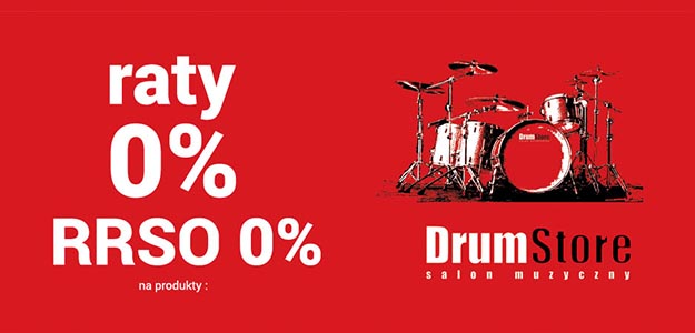 Raty 0% w DrumStore w sklepie stacjonarnym