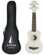 Arrow Ukulele sopranowe z pokrowcem Arrow PB10 WH - zdjęcie 1