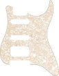 Fender 0991338000 Pickguard Strat Aged WH Moto HSS - zdjęcie 1