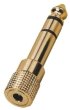Monacor HA-37G przejśc. Jack stereo 6,3/3,5mm złoc - zdjęcie 1