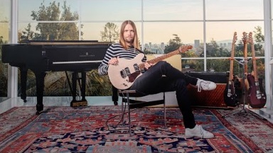 James Valentine and the New Ernie Ball Music Man 'Valentine' Guitar